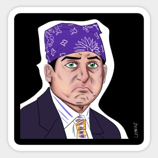 prison mike in the office Sticker